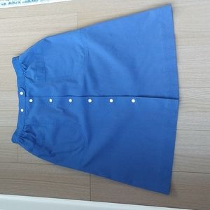 Vintage blue button up skirt